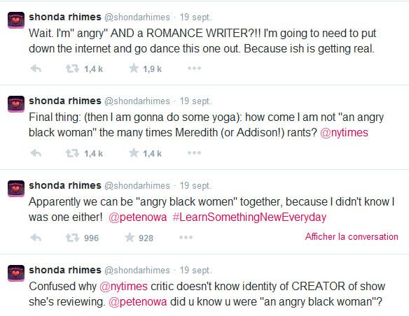 Les tweets de Shonda Rhimes...